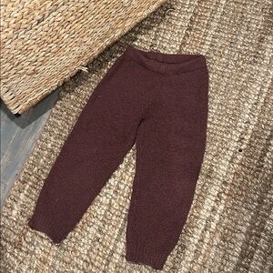 Skims Kids Cozy Knit Boucle Teddy Bear Fleece Lounge Pants Size 8/7